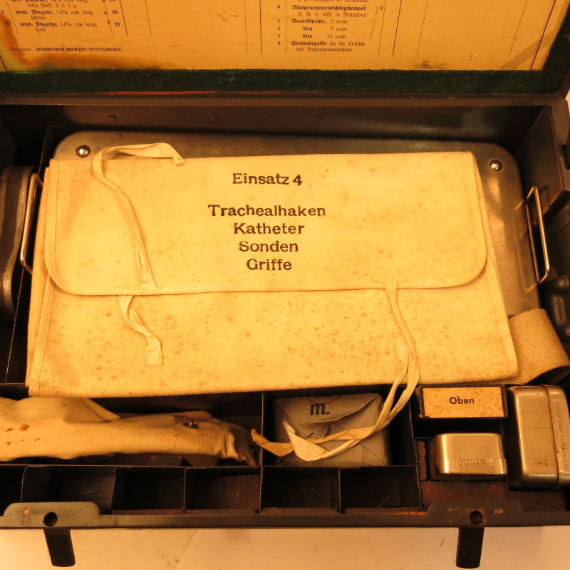 Caisse complète Chirurgien Allemand WH 1943 Truppenbesteck 