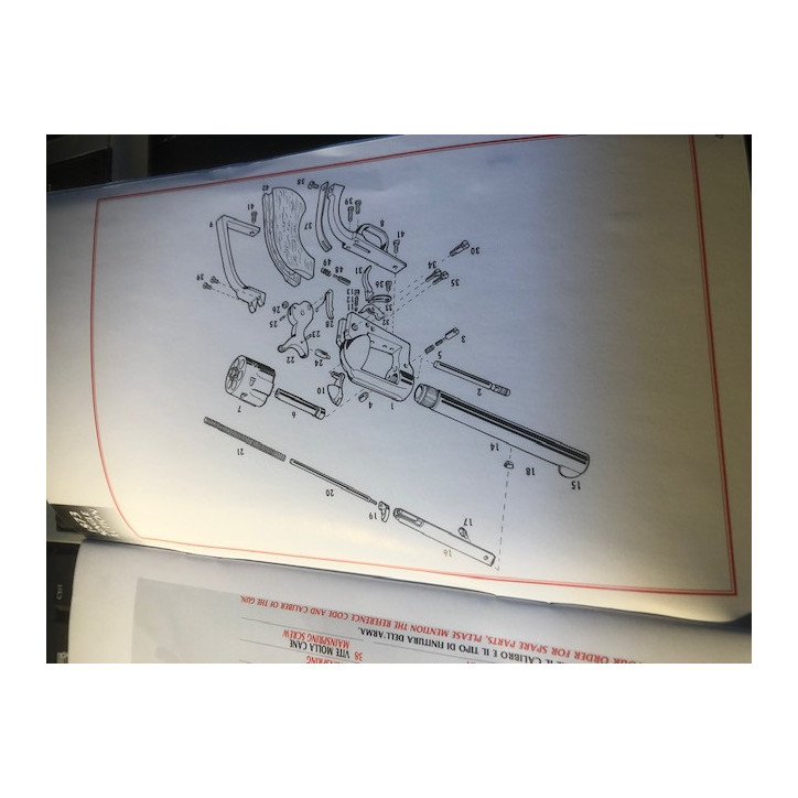 Instruction and safety Manual for 1873 Single Action Revolvers, Pietta, et16