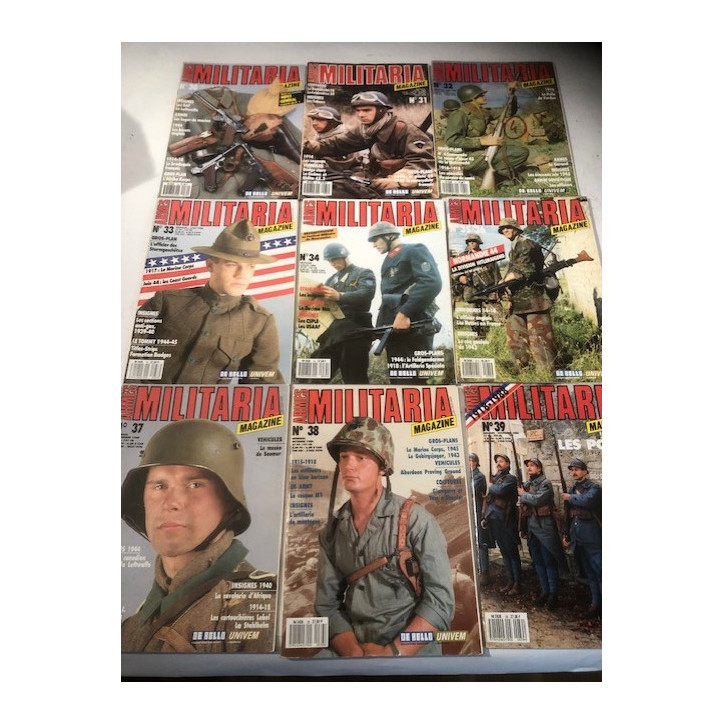 Pack Magazines Armes Militaria du No 30 à 39 et20