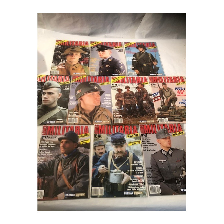 Pack Magazines Armes Militaria du No 40 à 49 et20