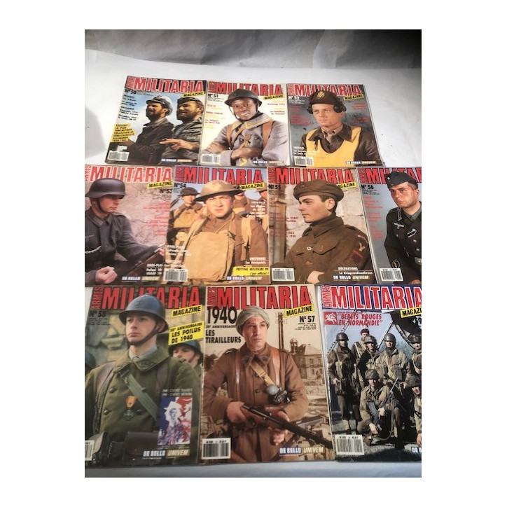 Pack Magazines Armes Militaria du No 50 à 60 et20