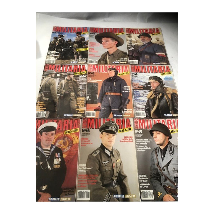 Pack Magazines Armes Militaria du No 61 à 69 et20