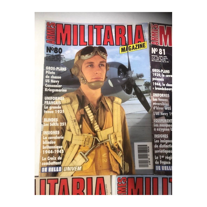 Pack Magazines Armes Militaria du No 80 à 89 et20