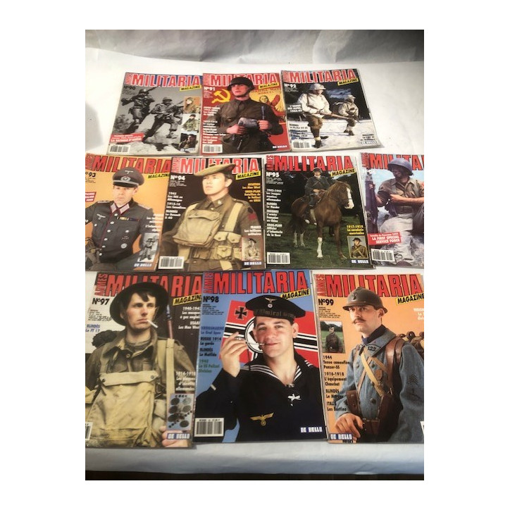 Pack Magazines Armes Militaria du No 90 à 99 et20