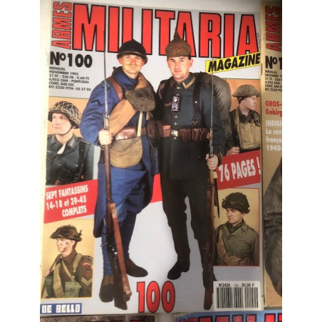 Pack Magazines Armes Militaria du No 100 à 109 et20