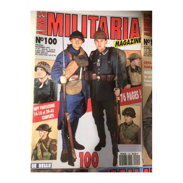 Pack Magazines Armes Militaria du No 100 à 109 et20