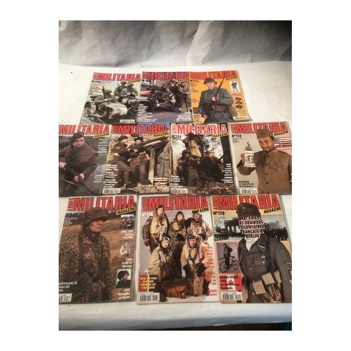 Pack Magazines Armes Militaria du No 110 à 119 et20