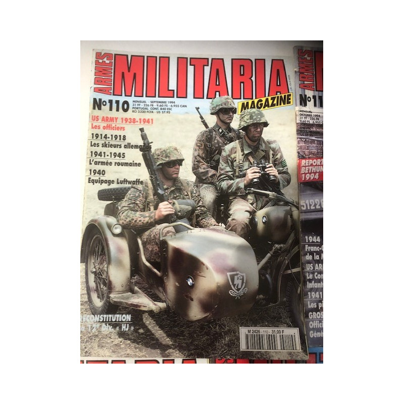 Pack Magazines Armes Militaria du No 110 à 119 et20