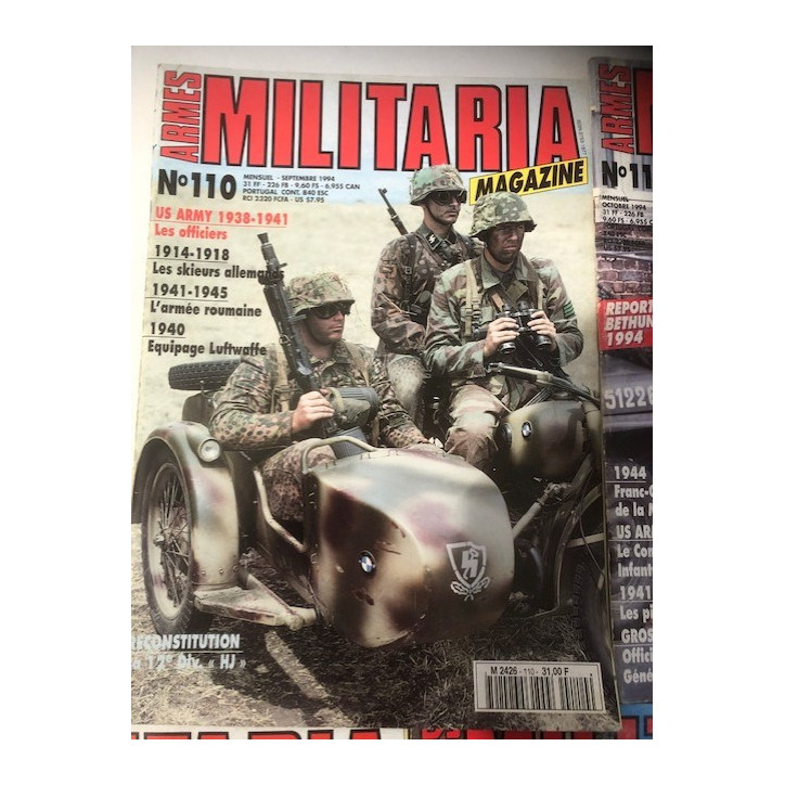 Pack Magazines Armes Militaria du No 110 à 119 et20