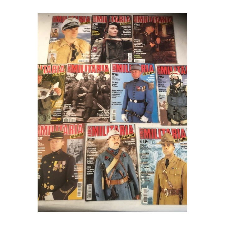 Pack Magazines Armes Militaria du No 150 à 159 et20