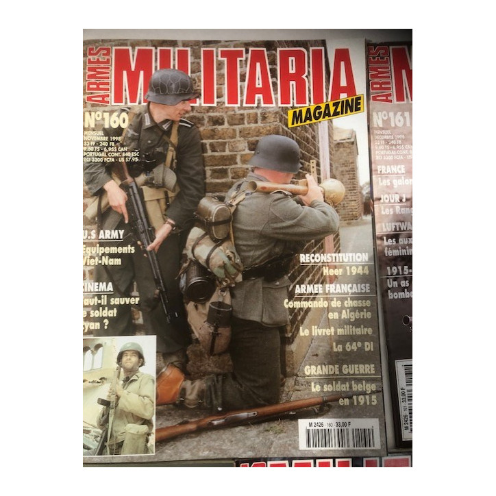 Pack Magazines Armes Militaria du No 160 à 169 et20