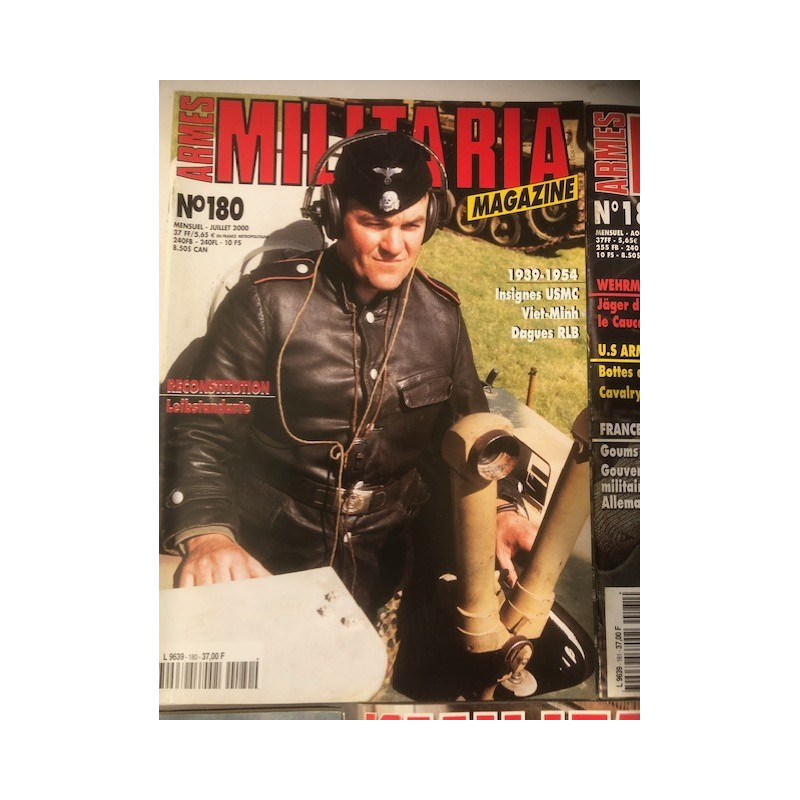 Pack Magazines Armes Militaria du No 180 à 189 et19