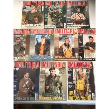 Pack Magazines Armes Militaria du No 200 à 209 et19