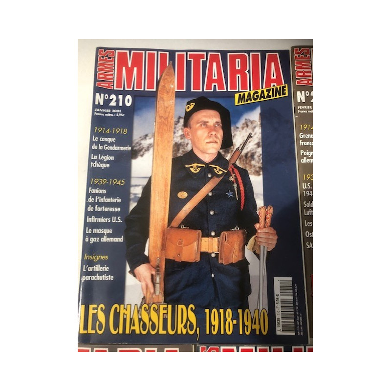 Pack Magazines Armes Militaria du No 210 à 219 et19