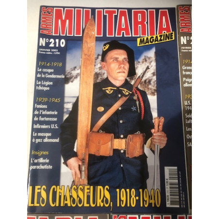 Pack Magazines Armes Militaria du No 210 à 219 et19