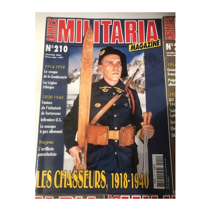 Pack Magazines Armes Militaria du No 210 à 219 et19