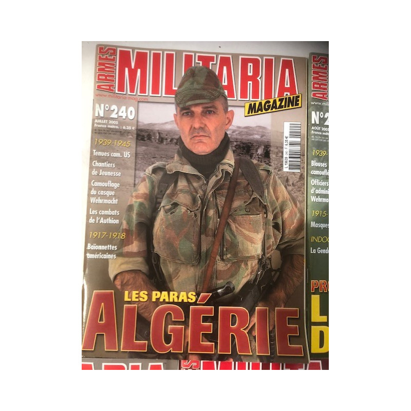 Pack Magazines Armes Militaria du No 240 à 249 et19