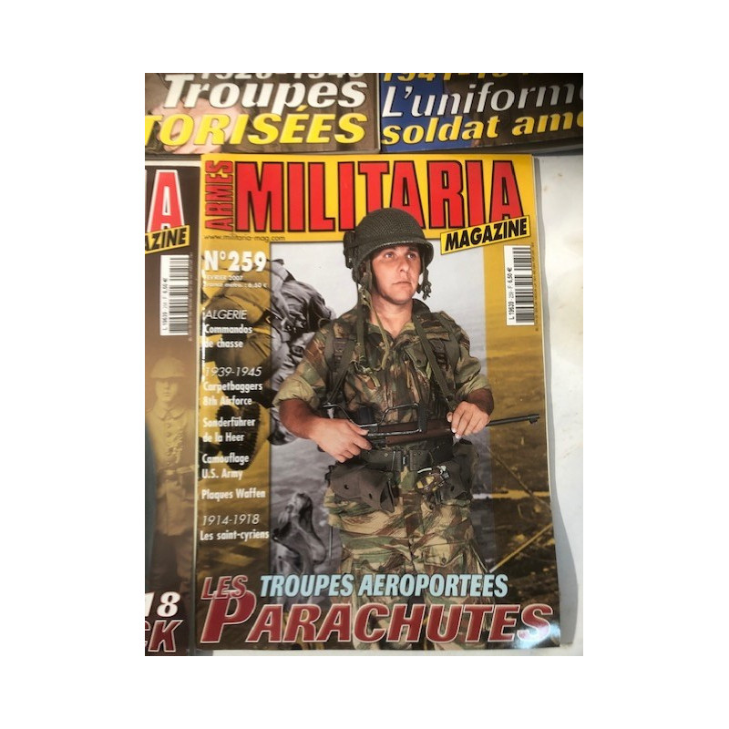 Pack Magazines Armes Militaria du No 250 à 259 et19