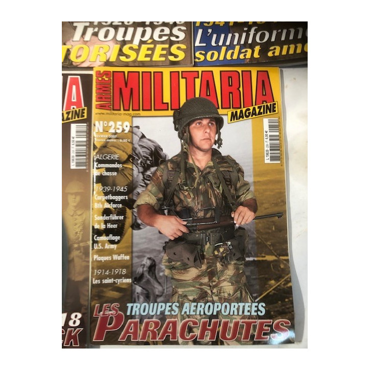 Pack Magazines Armes Militaria du No 250 à 259 et19