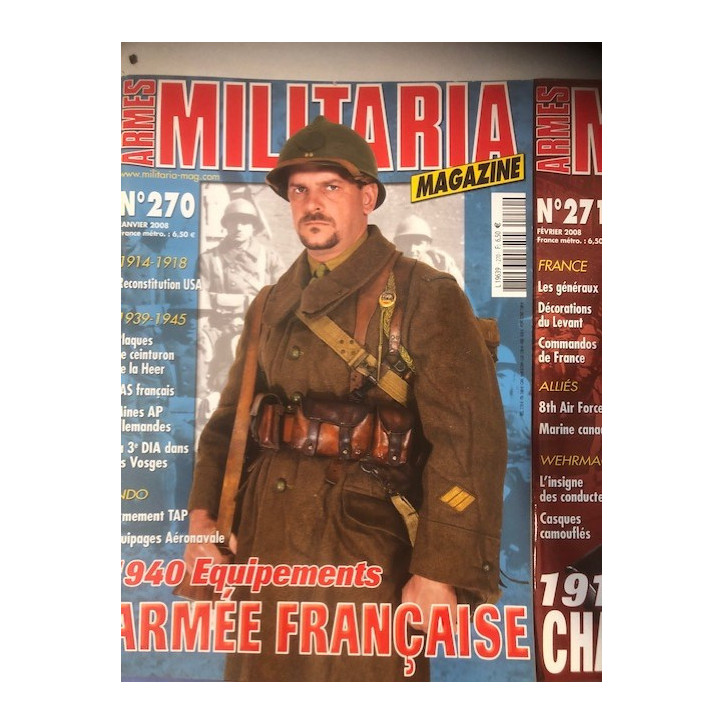Pack Magazines Armes Militaria du No 270 à 279 et19