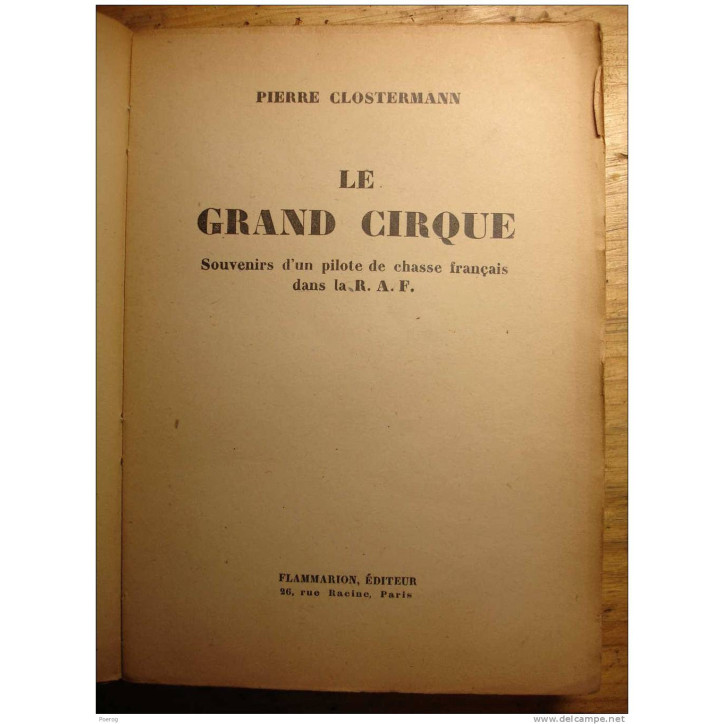 Livre Le Grand Cirque de P. Clostermann et18