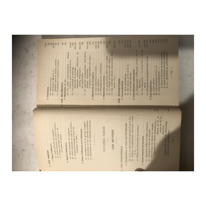 Livre Guide de l'officier mitrailleur d'accompagnement 2e Ed 1939 et18