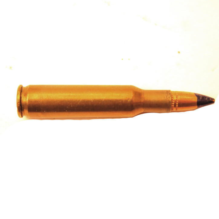 Cartouche 222 Remington  tracante pointe violette inerte 