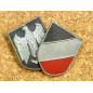 Paire d'insignes métal original  de casque Afrika korps original 39/45 