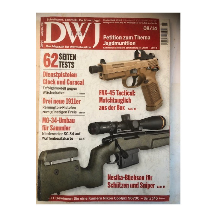 Revue DWJ 08/14 - Petition zum Thema Jagdmunition et21