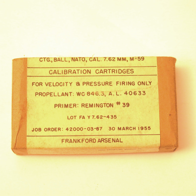 Boite vide 30-06 test pression FA ref c47