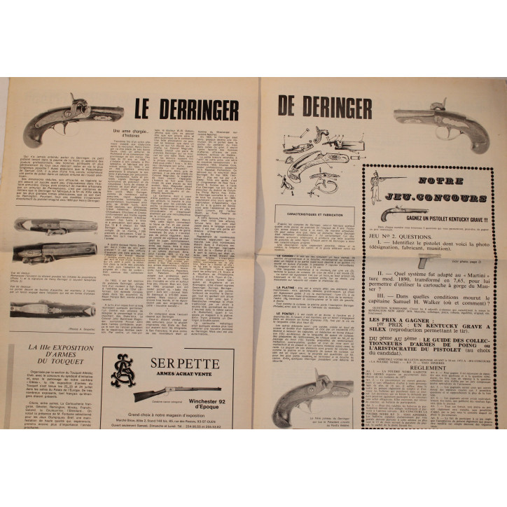 Revue poudre Noire - Gazette des armes No2 Bimestriel sept-oct 1972 et22