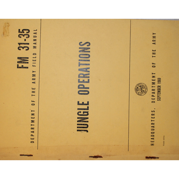 Livre Department of the army field manual FM 31-35 Jungle Operations et22