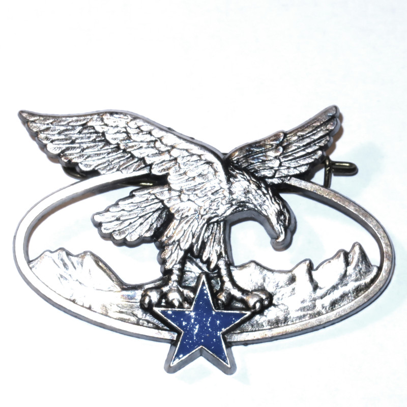 Insigne Drago metal brevet troupe de montagne argent  bo37