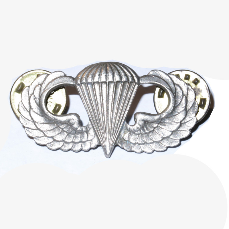 Brevet de parachutiste original métal US sterling ref 14 bo 4