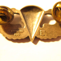 Brevet de parachutiste métal US sterling ref 33 bo 4