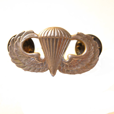 Brevet de parachutiste métal original US sterling ref 34 bo 4