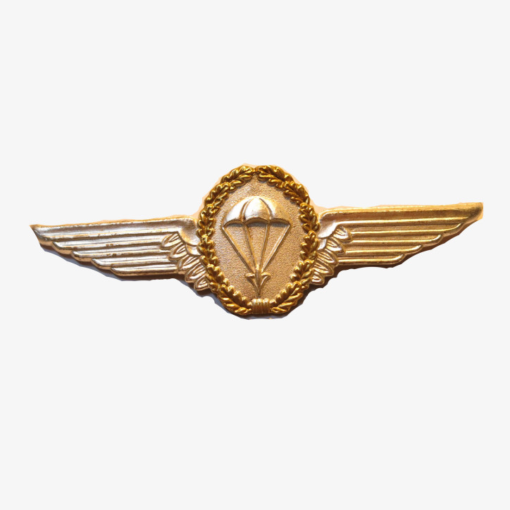 Brevet métal parachutiste Bundeswehr argent à épingle 