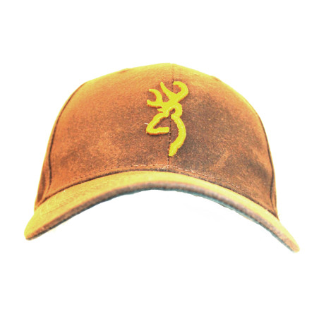 Casquette Browning marron et logo jaune  ref4583