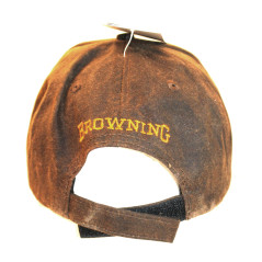 Casquette Browning marron et logo jaune  ref4583