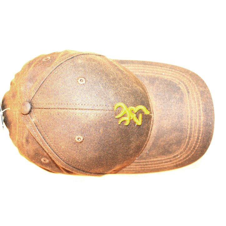 Casquette Browning marron et logo jaune  ref4583