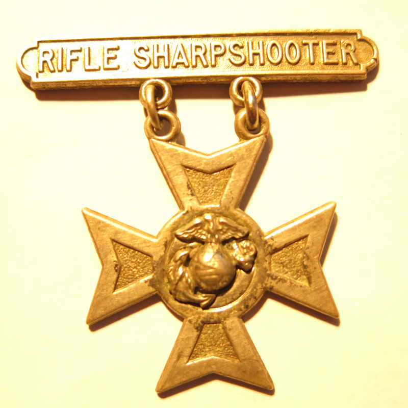Insigne métal USMC tireur d'elite Marines rifle Sharpshooter ref bo 5