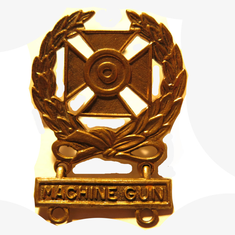 Badge qualification  expert tireur machine gun bronze US Army  ref 55 bo 5