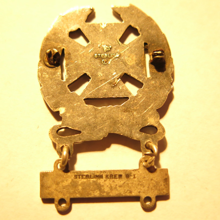 Badge qualification expert  rifle  Sterling US Army 39/45 ref 70 bo 5