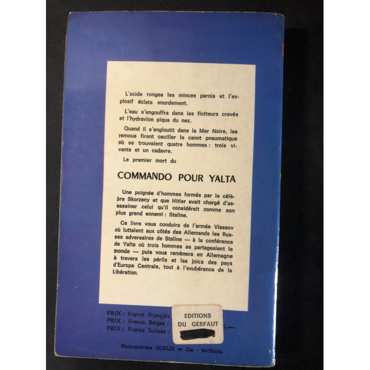 Livre Commando pour Yalta de Helmuth Zorn