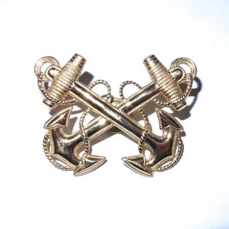 Insigne métal de casquette US Navy ref 45 bo5