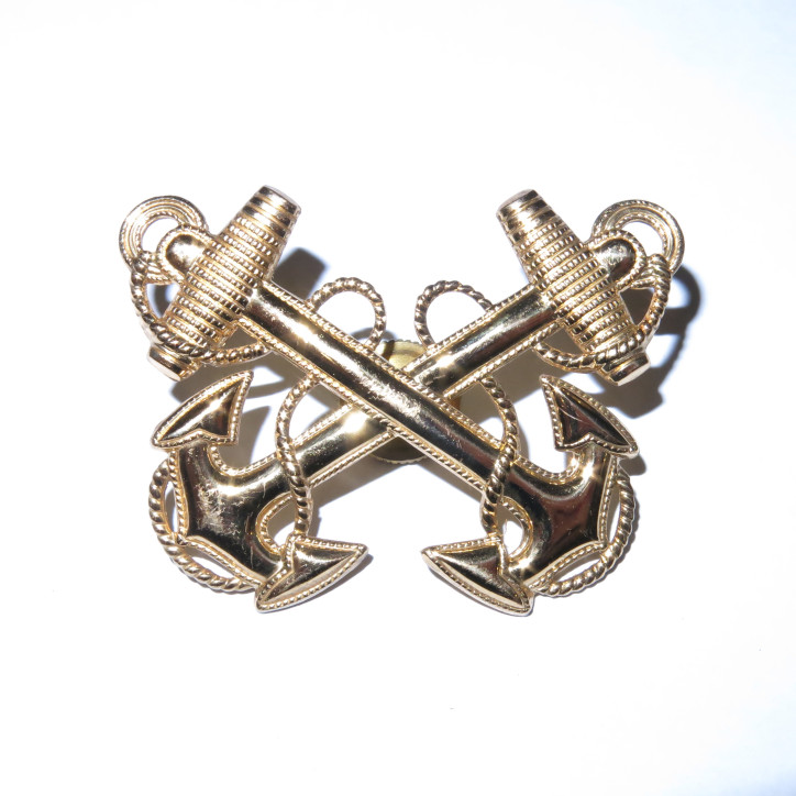 Insigne métal de casquette US Navy ref 45 bo5 
