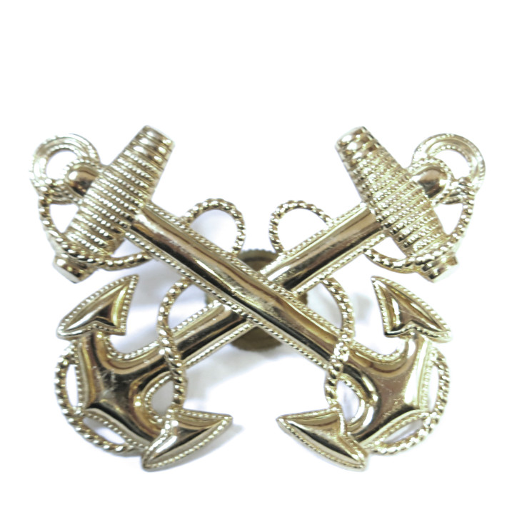 Insigne métal de casquette US Navy ref 45 bo5 
