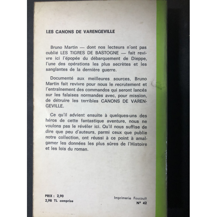 Livre Les canons de Varence-Ville de Bruno Martin