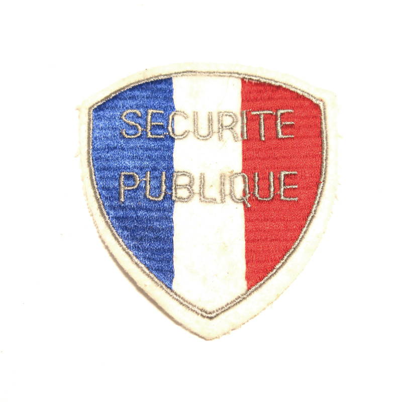 Insigne tissu Securité Publique    ref bo 39 