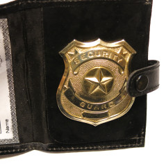 Plaque police Security Guard avec cuir ref bo 104